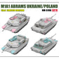 Rye Field Model M1A1 Abrams Ukraine/Poland 2-in-1 w/Kontakt-1 ERA Limited Edition Tank