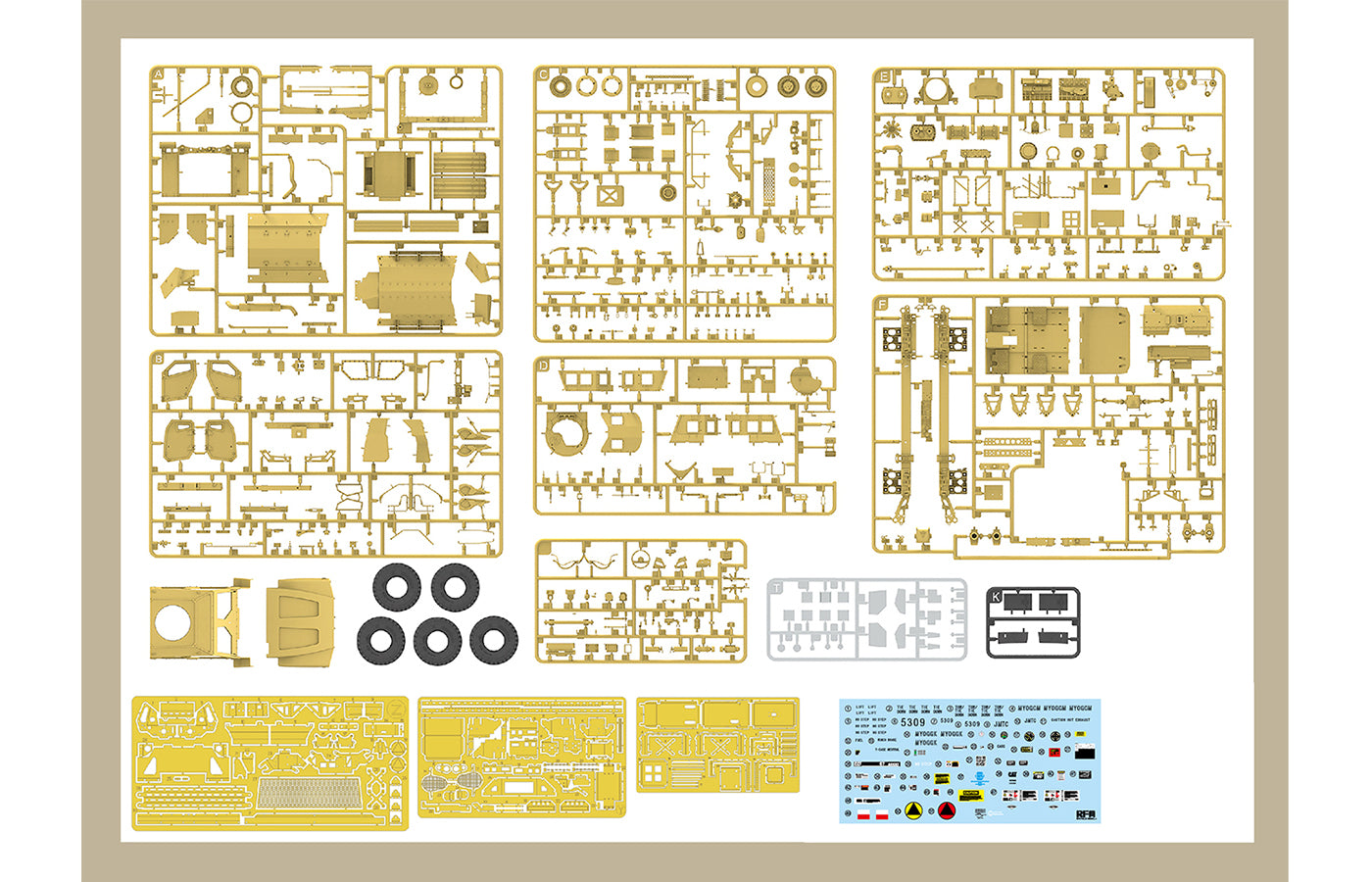 1:35 US Army M1240A1 M-ATV Modern warfare (Interior details)