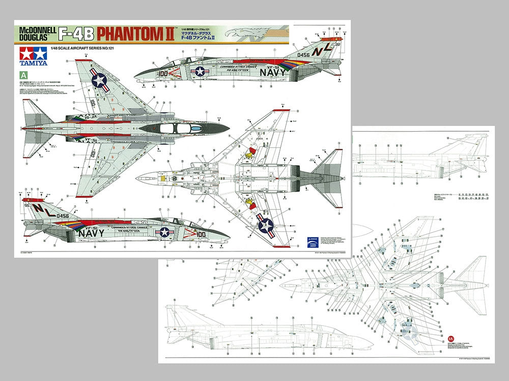 1/48Tamiya 61121 McDonnell Douglas F-4B Phantom II