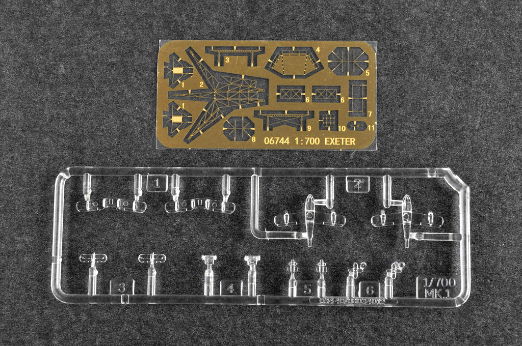 Trumpeter 06744 1/700 Scale HMS Exeter Military Plastic Cruiser Ship Assembly Model Kits