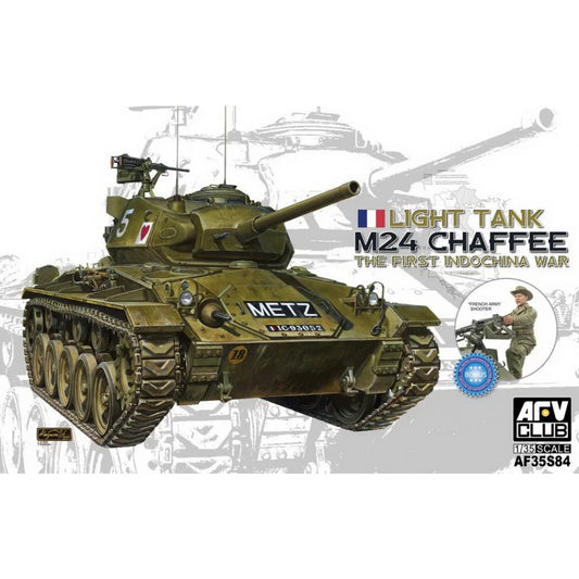 AFV Club #35S84 M24 Chaffee Light Tank "The First Indochina War" 1/35 Model Kit