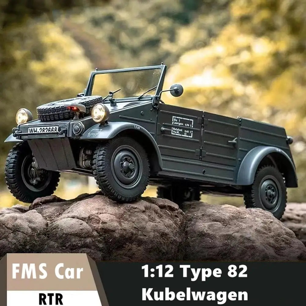 Fms 82 Professional Rc Remote Control Car Electric Model Car World War Ii Four-wheel Drive Off-road Climbing Car Simulation Car