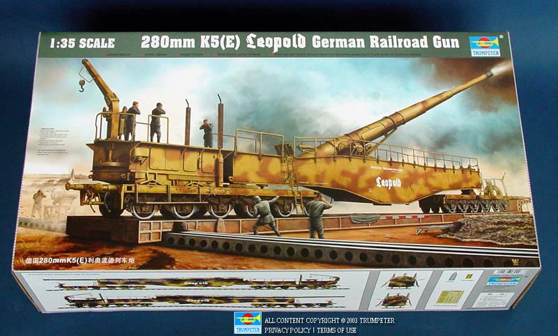 Trumpeter 1/35 German Railway Gun K5(E) Leopold