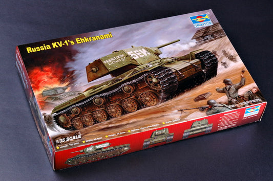 Trumpeter 1/35 Soviet KV1's Ehkranami Tank Model Kit