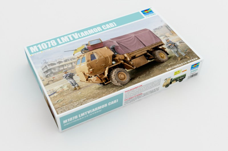 Trumpeter M1078 Light Medium Tactical Vehicle Cargo Truck with Armored Cab Model Kit, Scale 1/35