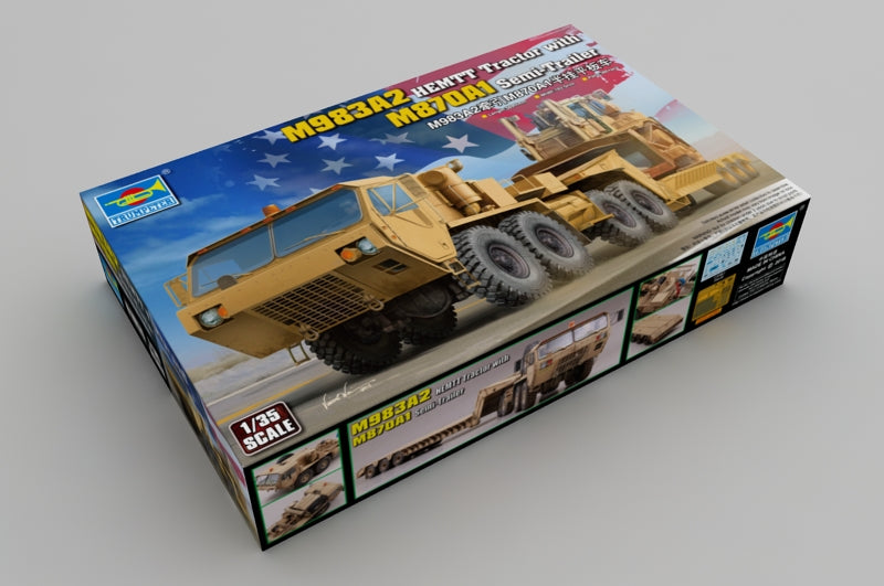 Trumpeter M983A2 HEMTT Tractor with M870A1 Semi- Trailer Model kit, Various 1/35 Tractor Model Kit