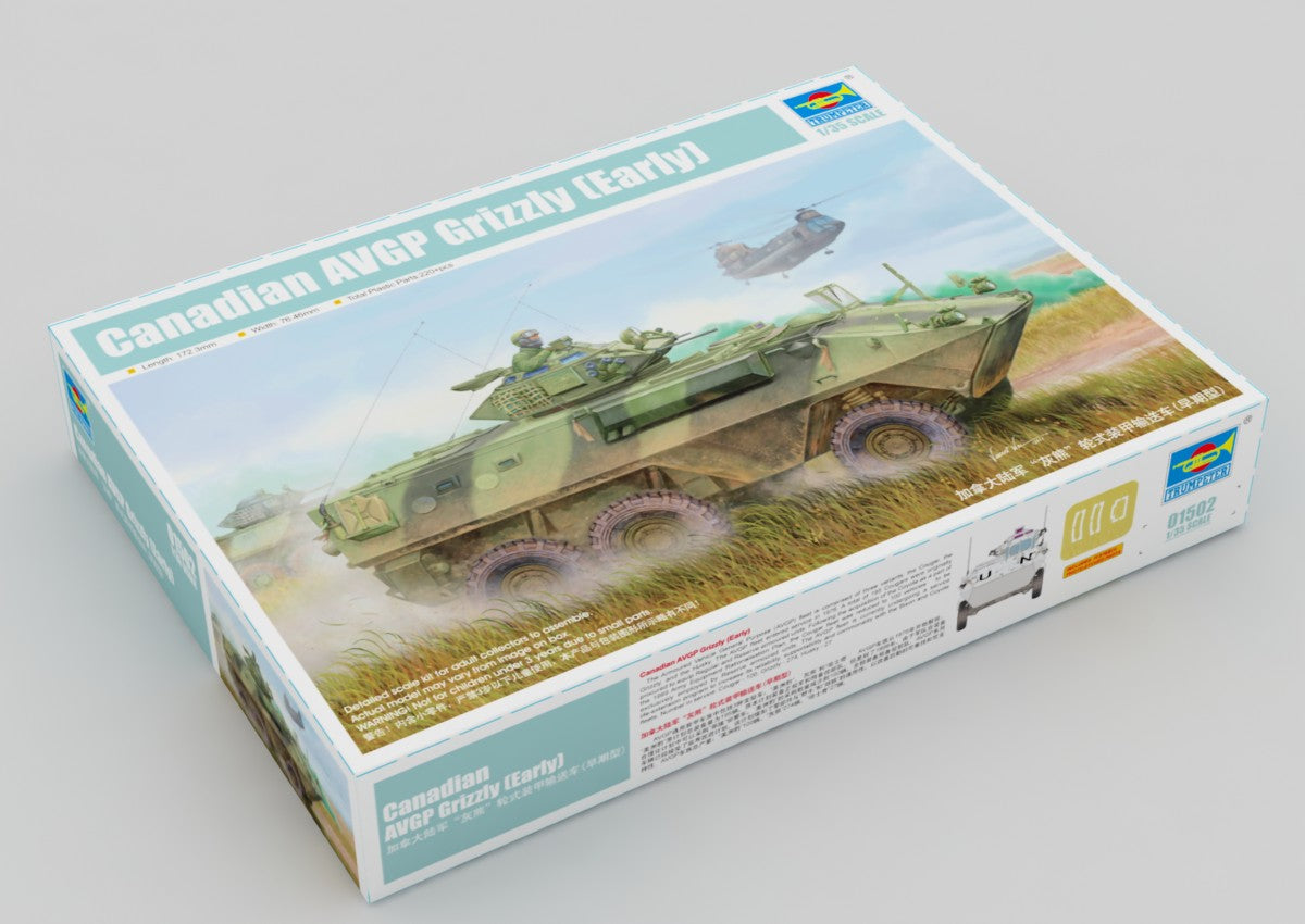 Trumpeter 1/35 Scale Canadian Grizzly 6x6 Armored Vehicle General Purpose (AVGP)