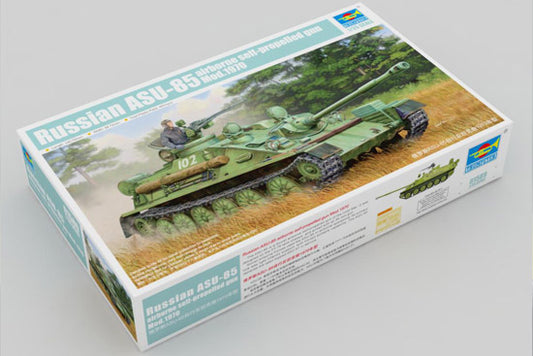 Trumpeter 1/35 Russian ASU85 Airborne Self-Propelled Gun Mod 1970 Tank Model Kit