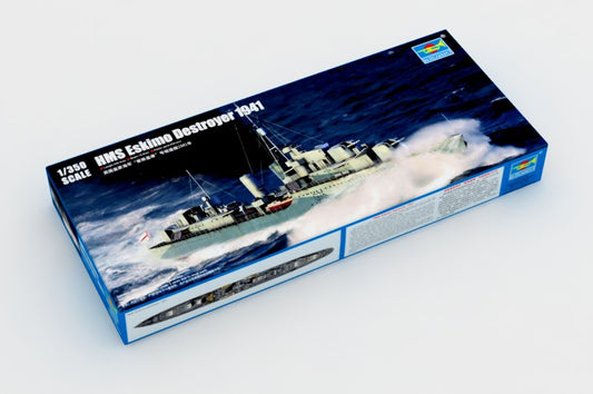 Trumpeter 1/350 HMS Eskimo WWII British Tribal Class Destroyer Ship Model Kit (1941)