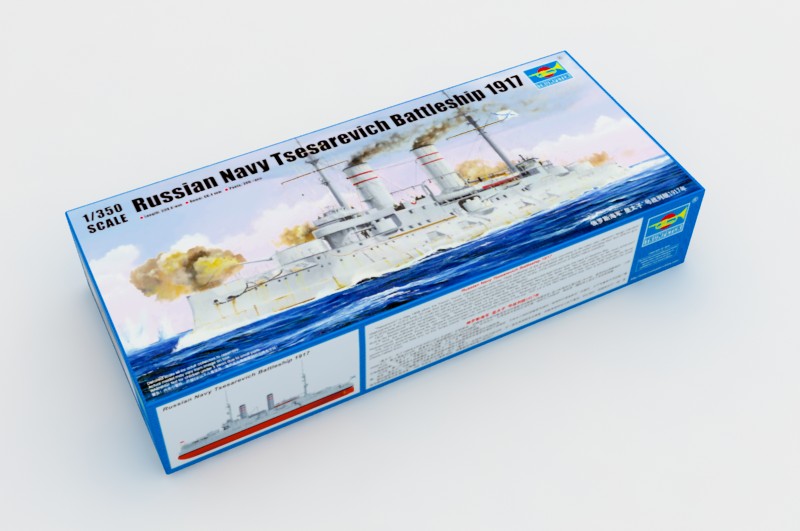 Trumpeter Tsesarevich Russian Navy Battleship 1917 Model Kit (1/350 Scale)