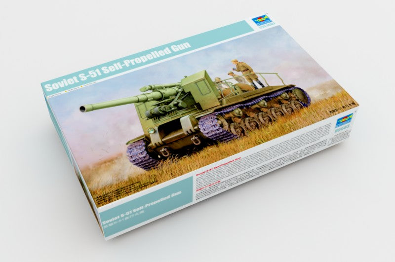 Trumpeter Soviet S-51 Self-Propelled Gun Plastic Model Kit (1/35 Scale Kit)