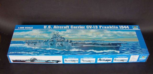 Trumpeter 1/350 - USS Franklin Aircraft Carrier CV-13 (1944) Ship Model Kit