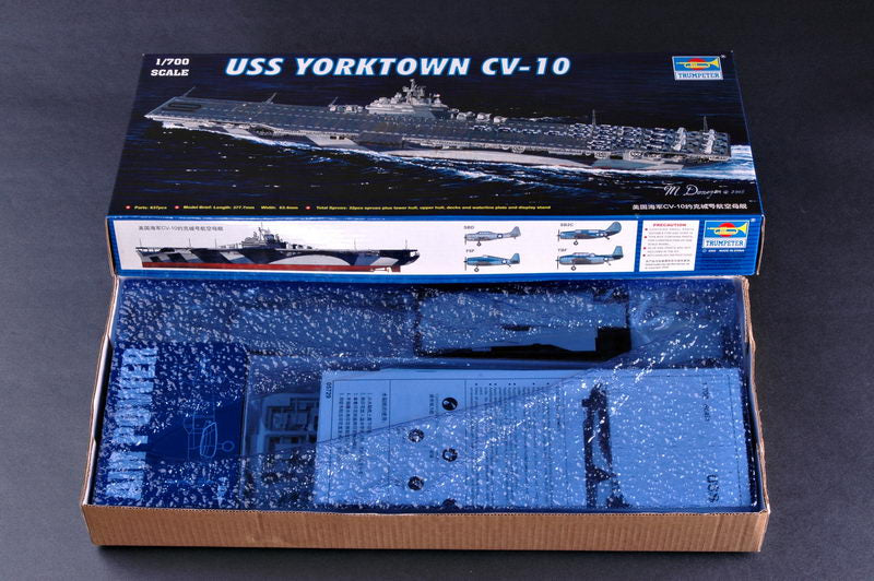 Trumpeter 1/700 USS Yorktown CV10 Aircraft Carrier  Ship Model Kit