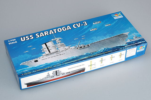 Trumpeter 1/700 USS Saratoga CV3 Aircraft Carrier Ship Model Kit