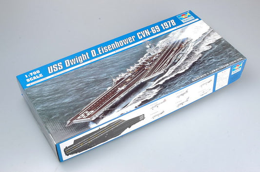 Trumpeter 1/700 USS Dwight D. Eisenhower CVN69 Aircraft Carrier 1978 Model Ship Kit