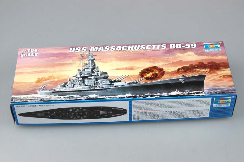 Trumpeter 1/700 USS Massachusetts BB59 Battleship Model Kit