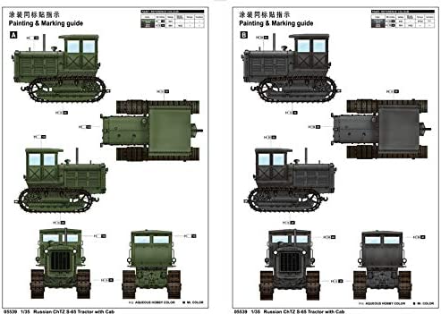 Trumpeter ChTZ S-65 Russian Tractor with Cab Armored vehicle Model Kit, (1/35 Scale )