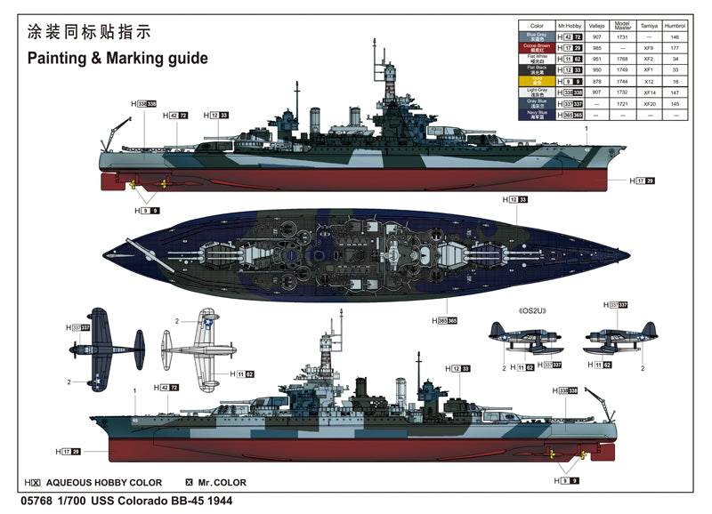 Trumpeter USS Colorado BB-45 1944 Model Kit