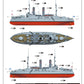 Trumpeter Tsesarevich Russian Navy Battleship 1917 Model Kit (1/350 Scale)