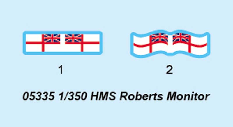 Trumpeter HMS Roberts Monitor Plastic Model Kit (1/350 Scale)