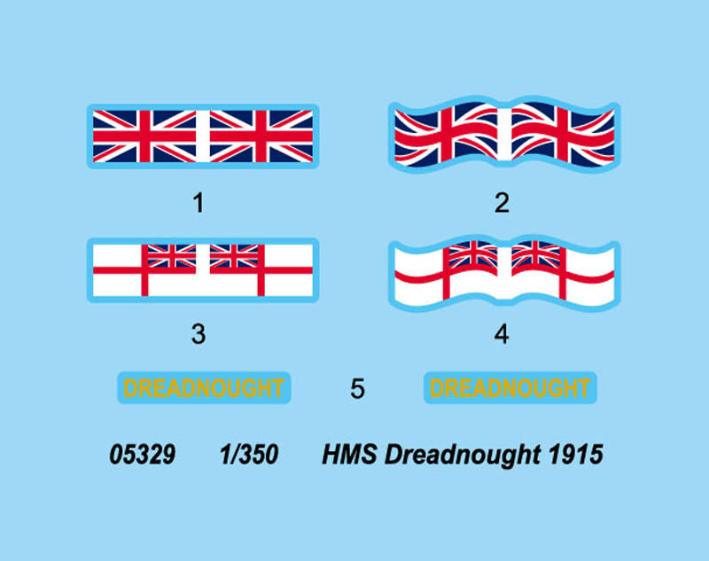 Trumpeter HMS Dreadnought WWI British Batteship 1915 (1/350 Scale)