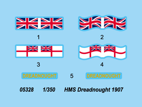 Trumpeter HMS Dreadnaught WWI British Battleship 1907 (1/350 Scale)