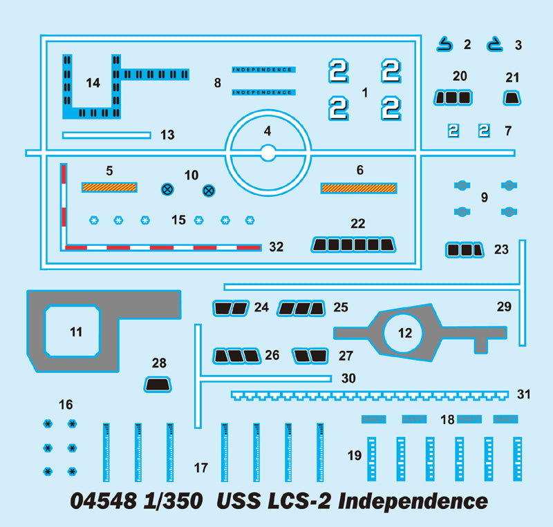 Trumpeter USS Independence LCS2 Littoral Combat Ship(1/350 Scale Model Kit)