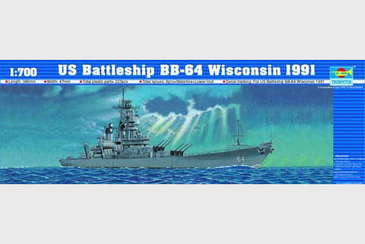 Trumpeter 1/700 USS Wisconsin BB64 1991