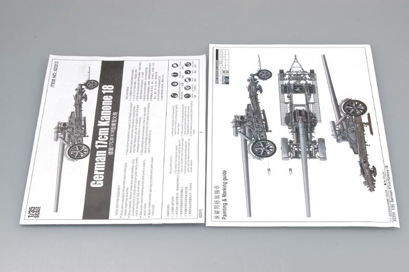 Trumpeter 1/35 German 17cm s.K 18 Heavy Artillery Gun Model Kit