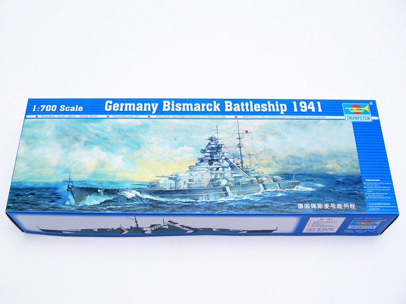 Trumpeter 1/700 German Bismarck Battleship 1941 Ship Model Kit