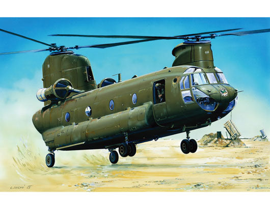 Trumpeter 1/72 CH47D Chinook Helicopter Model Kit