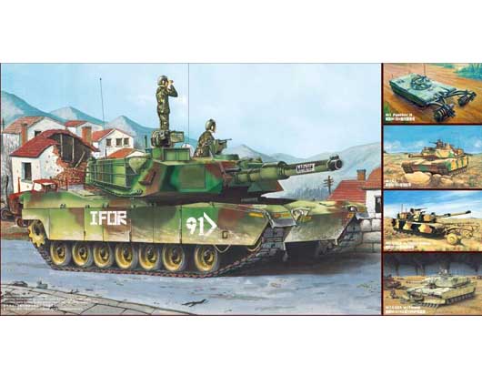 Trumpeter M1A1/A2 Tank, 5-in-1 1/35 Scale