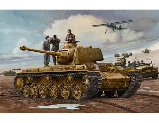 Trumpeter German Pz.Kpfm KV-1 756(r), 1/35 Scale Tank Model Kit