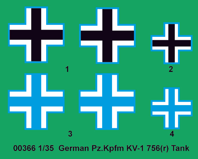 Trumpeter German Pz.Kpfm KV-1 756(r), 1/35 Scale Tank Model Kit