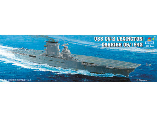 Trumpeter 1/350 USS Lexington CV2 Aircraft Carrier Model Ship Kit