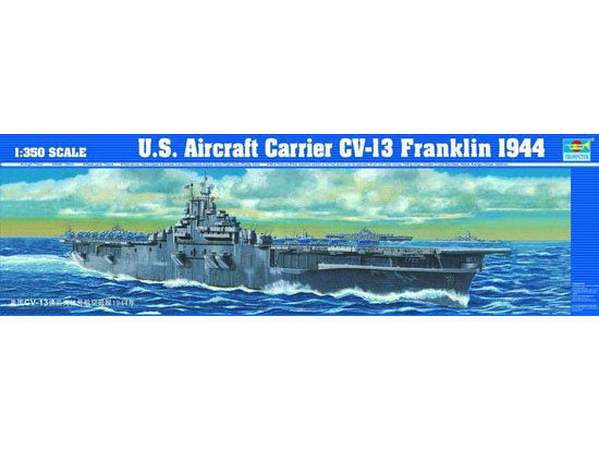 Trumpeter 1/350 - USS Franklin Aircraft Carrier CV-13 (1944) Ship Model Kit