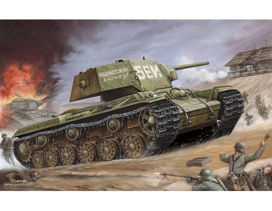 Trumpeter 1/35 Soviet KV1's Ehkranami Tank Model Kit