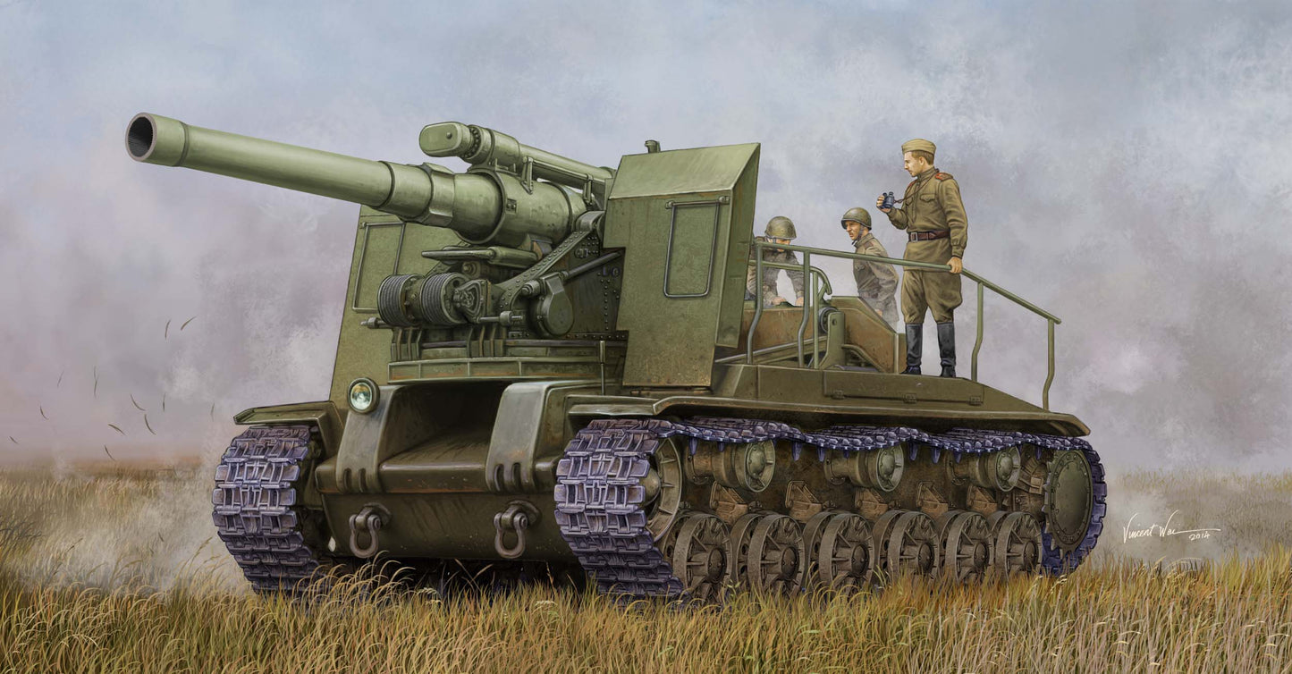 Trumpeter Soviet S-51 Self-Propelled Gun Plastic Model Kit (1/35 Scale Kit)