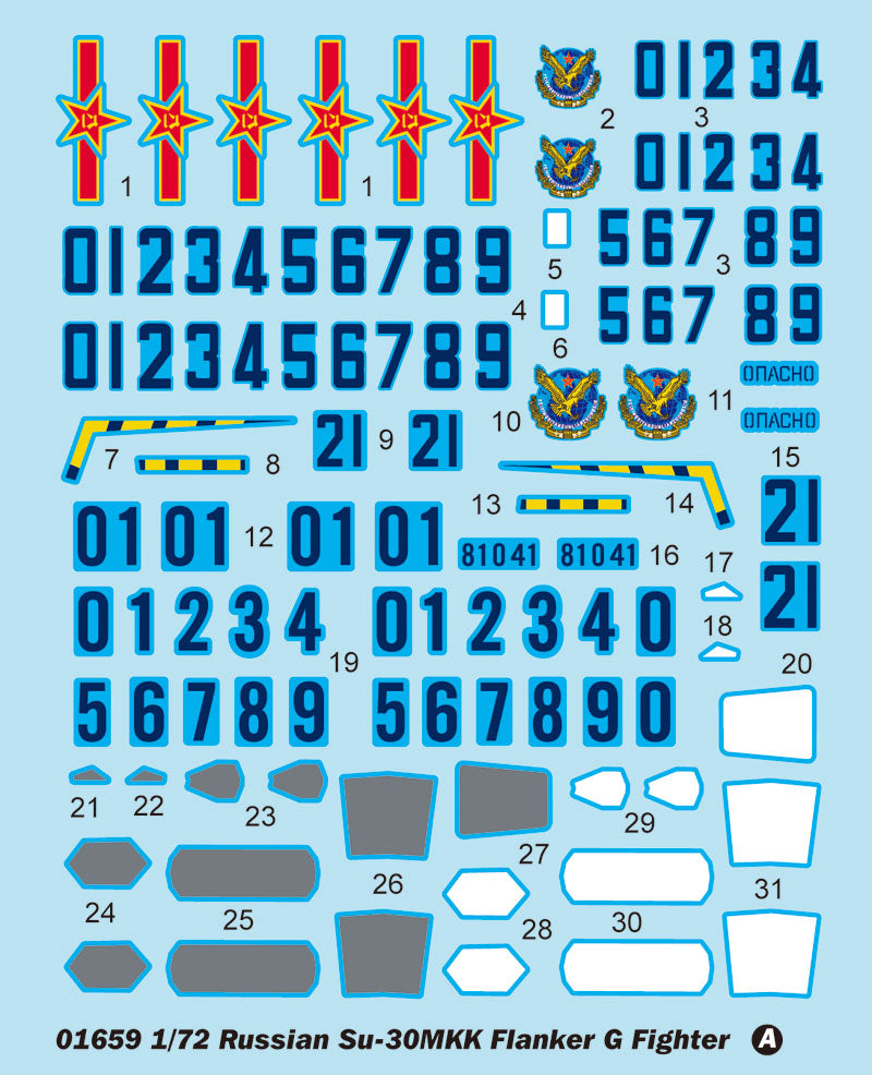 Trumpeter Sukhoi Su30MKK Flanker G Russian Fighter (1/72 scale )