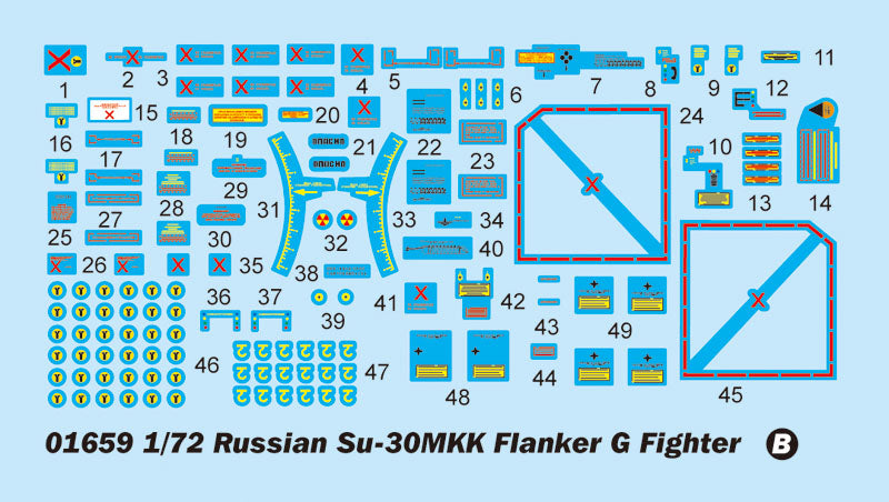 Trumpeter Sukhoi Su30MKK Flanker G Russian Fighter (1/72 scale )