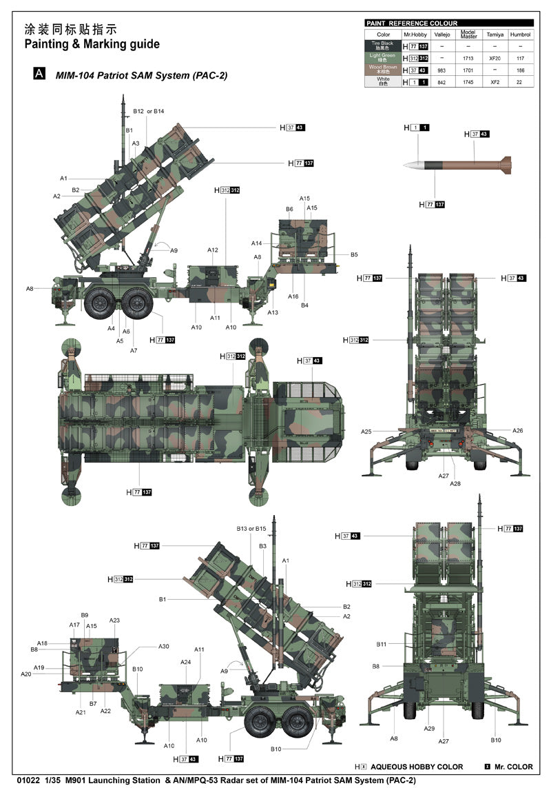 Trumpeter 135 Model Kit, Various