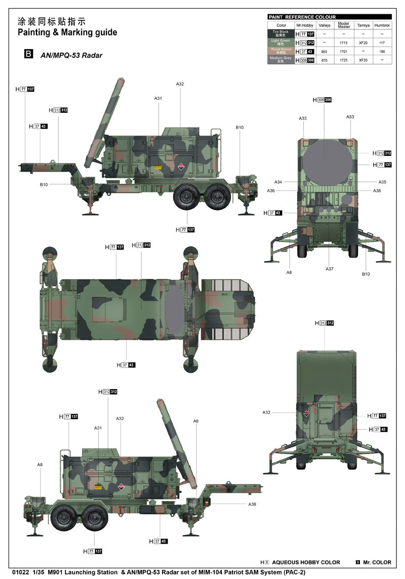 Trumpeter 135 Model Kit, Various