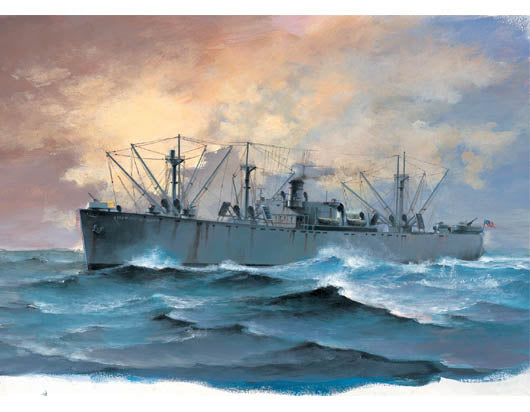 Trumpeter 1/700 USS SS Jeremiah O'Brien WWII Liberty Ship Model Kit