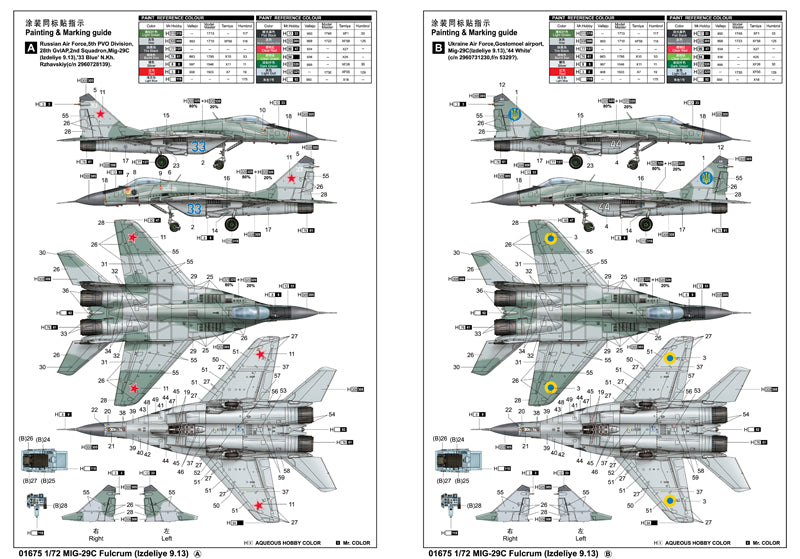 Trumpeter MIG-29C Fulcrum Aircraft Model Kit