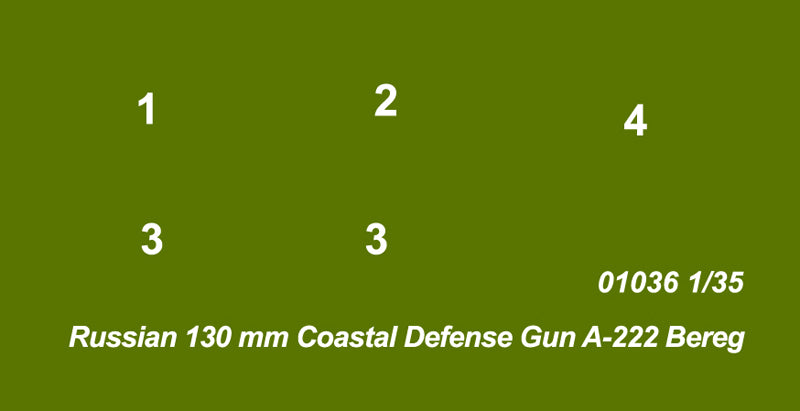 Trumpeter 1/35 Russian 130MM Coastal Defense Gun A-222 BEREG Tank Model kit