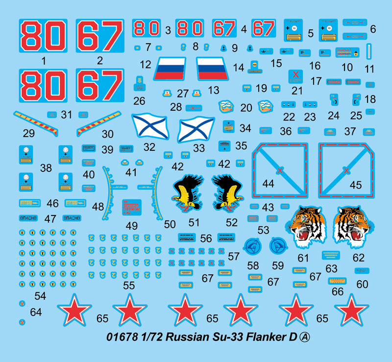 Trumpeter Russian Su-33 Flanker D 1/72 Aircraft Model Kit