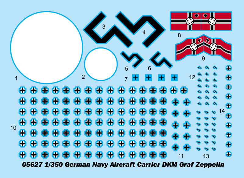 Trumpeter 1/350  German Navy  Aircraft Carrier DKM Graf Zeppelin Plastic Model Ship kit