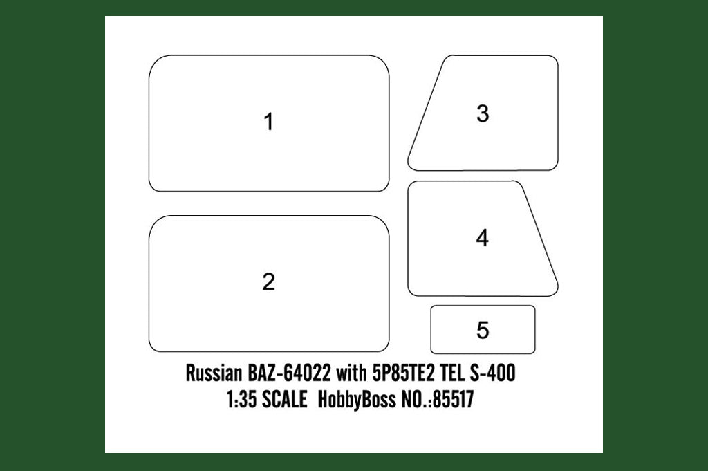 Hobby Boss 1/35 Scale Russian BAZ-64022 with 5P85TE2 TEL S-400