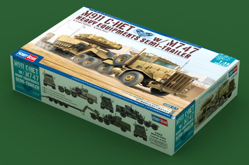 Hobbyboss 1/35 M911 C-HET W/M747 Heavy Equipments Semi-Trailer Model Kit