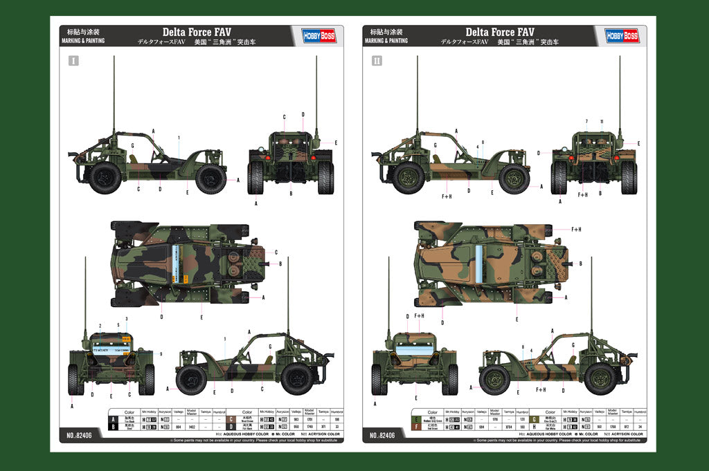 Hobby Boss 1/35 Scale Delta Force FAV